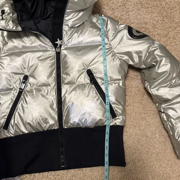 Goldbergh Bombardino Boulder Auro Jacket Silver Metallic Ski Jacket NWOT US 8 - Picture 5 of 7
